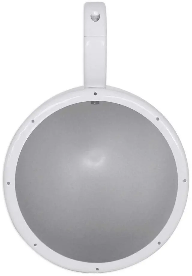 Alt view image 6 of 6 - MAC80W White 7.7" Aluminum Speaker Pod Pair with Surface Clamps | White 6061 Aluminum Enclosures, 2 MAC360W 360° Surface Clamps, Stainless Quick-Release Hardware, 4-Items