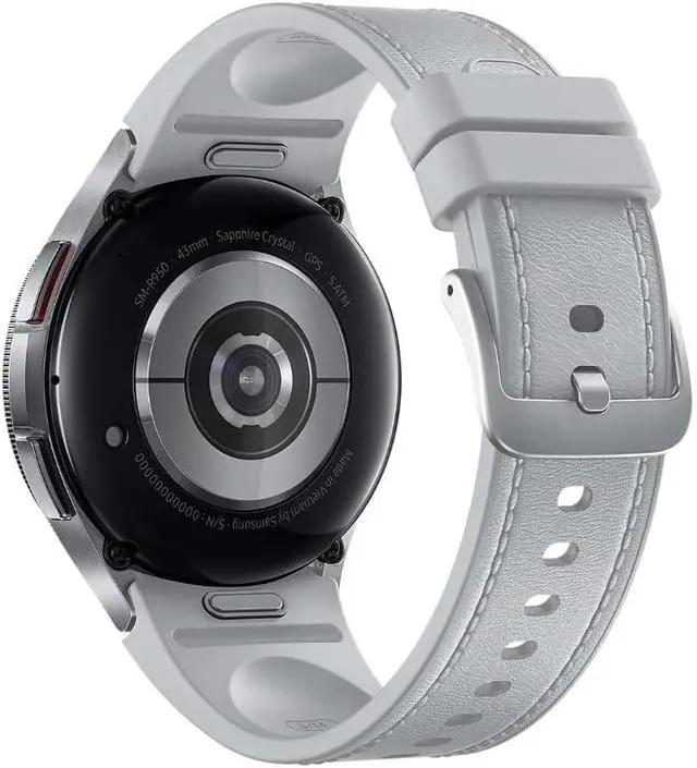 Alt view image 4 of 5 - Galaxy Watch 6 Classic 43mm Stainless-Steel Smartwatch w/Fitness Tracker, Heart Monitor, BIA Sensor, Bluetooth Silver