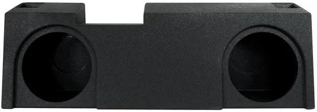 Main image of QPower Dual 12" Underseat Upfire QBomb Ported Car Audio Subwoofer Enclosure | Box Compatible with Chevy Silverado Crew & Double Cab, GMC Sierra Crew & Double Cab 2019-2026