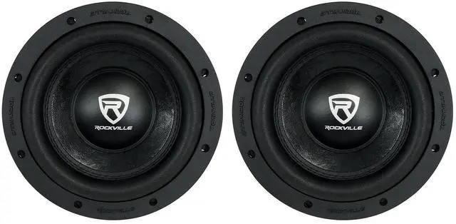Main image of W8K6D4 V2 K6 8" Car Audio Subwoofer, DVC 4-Ohm, 2-Pack | 1400W Peak, 350W RMS, 2" 4-Layer OFC Copper, Cast Aluminum Basket, Binding Post Terminals, 70 Oz Magnet