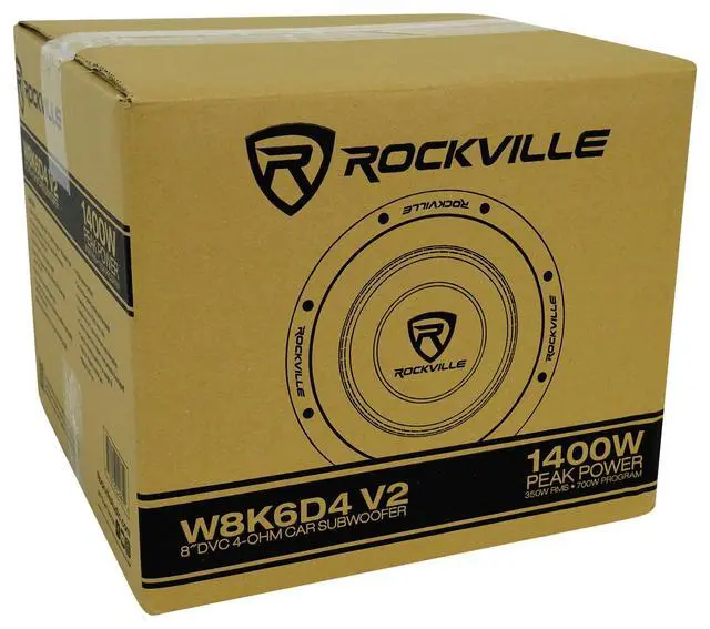 Alt view image 6 of 7 - W8K6D4 V2 K6 8" Car Audio Subwoofer, DVC 4-Ohm, 2-Pack | 1400W Peak, 350W RMS, 2" 4-Layer OFC Copper, Cast Aluminum Basket, Binding Post Terminals, 70 Oz Magnet