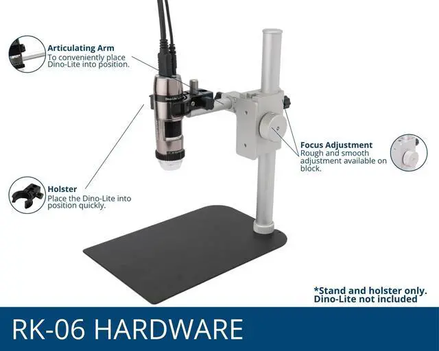 Alt view image 3 of 6 - RK-06 Stand with Quick Vertical Adjustment - 8.6" x 5.9" x 10.6"