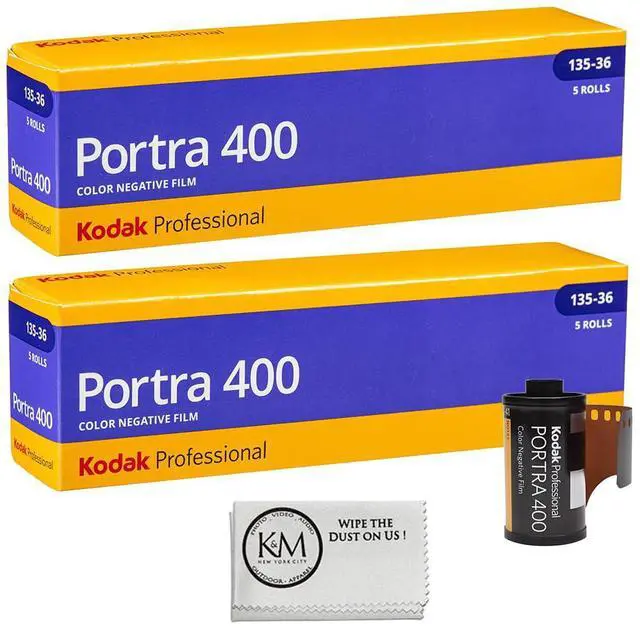 Main image of Professional Portra 400 35mm Film | 10 Rolls (360 Exposures) + Cloth | The finest grain high-speed color negative film