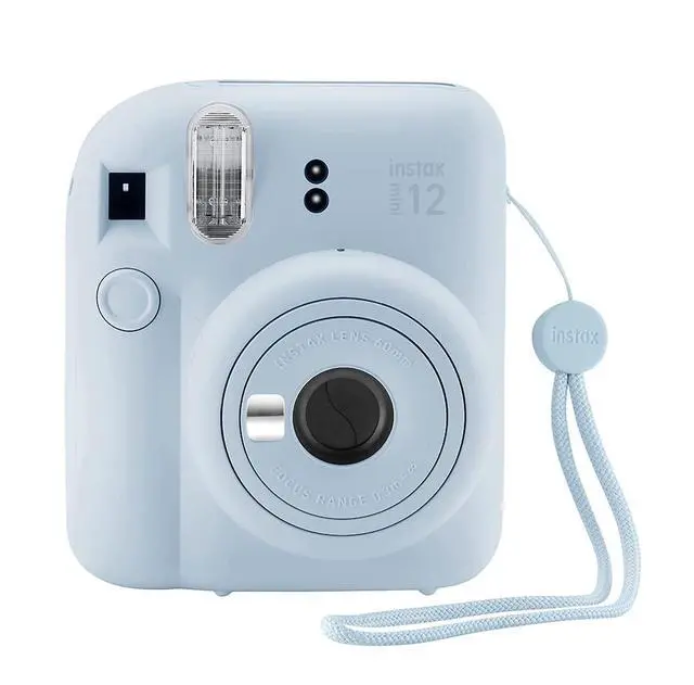 Alt view image 2 of 7 - Instax Mini 12 Instant Camera + 20 Photo Prints + Quality Photo Value Bundle, Case, Decoration Stickers, Frames, Photo Album, (Pastel Blue)