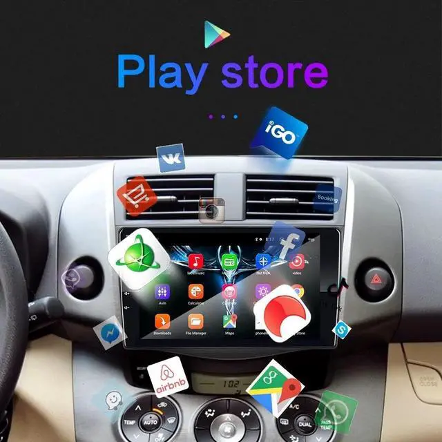 Alt view image 7 of 7 - Android 12 Stereo for Toyota RAV4 (2005-2012 9 inch Head Unit Octa Core 4G+64G Built-in Wireless Carplay/Android Auto/DSP Free AHD Camera