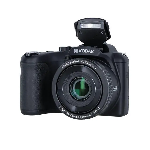 Alt view image 2 of 6 - Pixpro AZ255 Digital Camera (AZ255BK) Bundle Including: 64 GB Memory Card, Rechargeable Batteries, Case, Neck Strap, Lens Caps, Full Cleaning Kit, Card Reader, Card Wallet, USB Cable, Cap Keeper