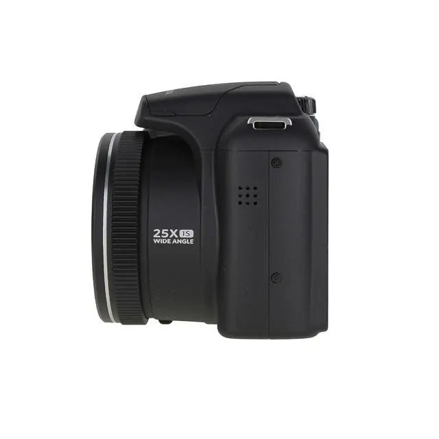 Alt view image 5 of 6 - Pixpro AZ255 Digital Camera (AZ255BK) Bundle Including: 64 GB Memory Card, Rechargeable Batteries, Case, Neck Strap, Lens Caps, Full Cleaning Kit, Card Reader, Card Wallet, USB Cable, Cap Keeper
