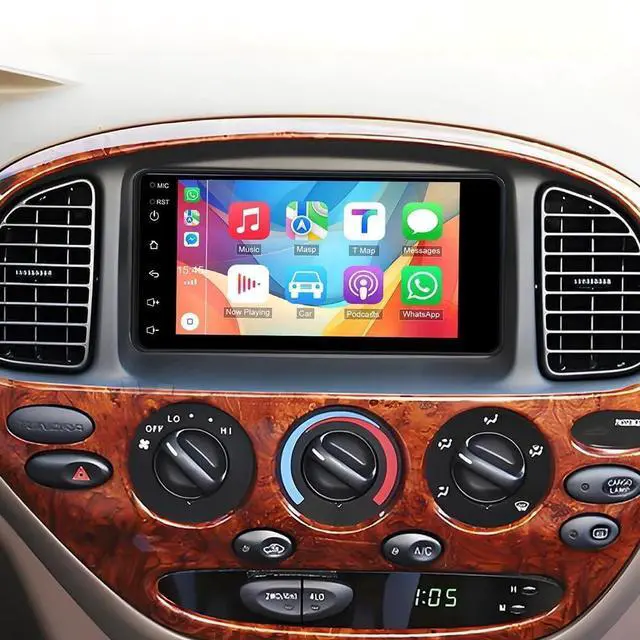 Alt view image 3 of 6 - 7 inch Car Stereo Radio for Toyota 4 Runner Camry 2003 2004 2005 2006 2007 2008 2009 with Wireless Carplay Android Auto, 2+32G Touch Screen Radio Head Unit Bluetooth GPS WiFi AHD Backup Camera