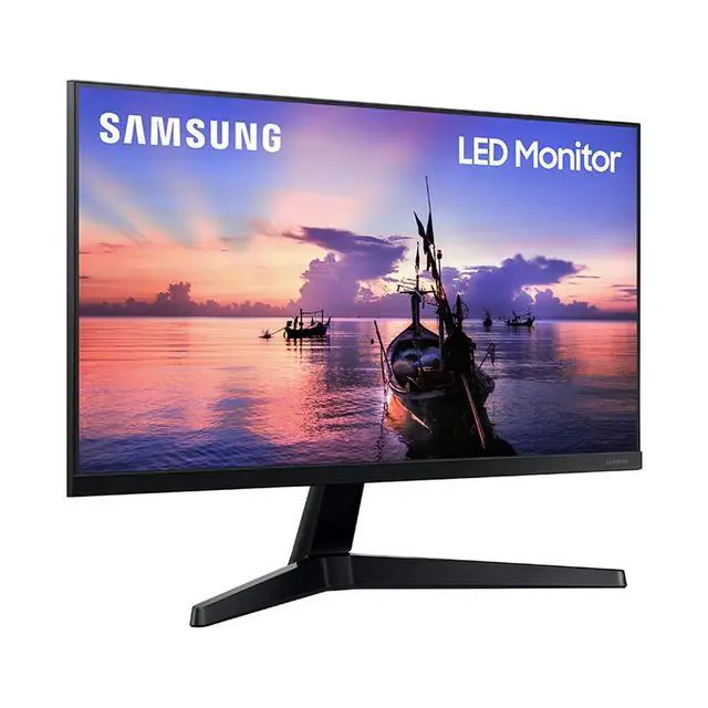 Alt view image 4 of 7 - 24-in T350 LED Computer Monitor, 4ms LF24T350FHNXZA - Dark Blue Gray