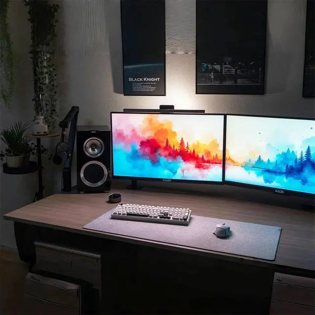 Alt view image 5 of 5 - Dual Monitor 2-Pack 27" 1920x1080 75Hz FHD Computer Monitor | HDMI Office Gaming Hybrid Desk Setup, VESA Wall Mount Arm Mount Built-in Speakers, Panoramic Display Multi-tasking