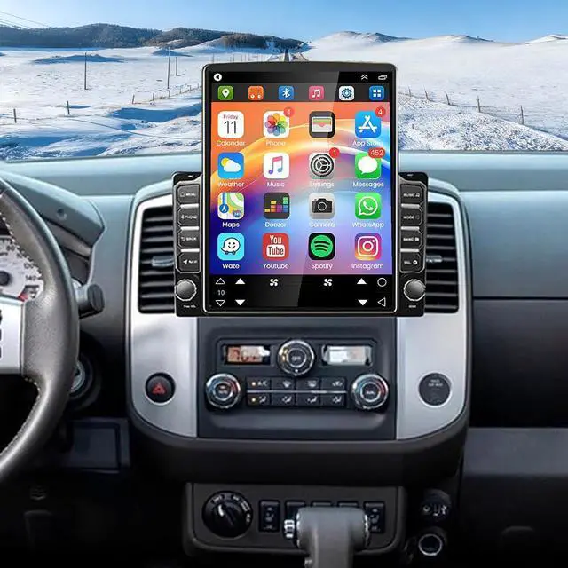 Main image of Car Stereo Radio for Nissan Frontier 2015-2021 with Wireless CarPlay and Android Auto, 9.7 Inch IPS Touchscreen Android 14 Double Din Car Audio w/Bluetooth GPS WiFi FM RDS SWC EQ Backup Camera, 2+32G