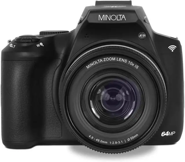 Alt view image 6 of 7 - 64 Mega Pixels Auto Focus Digital Camera with 10x Optical Zoom, 4K Ultra HD Video and Macro Shooting, Bundle with 32 GB Memory Card + Vlogging Tripod + Cleaning kit + More Accessories - Black