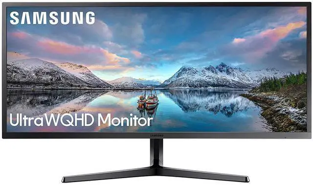 Main image of 34-Inch SJ55W Ultrawide Gaming Monitor (LS34J550WQNXZA) 75Hz Refresh, WQHD Computer Monitor, 3440 x 1440p Resolution, 4ms Response, FreeSync, Split Screen, HDMI, Black