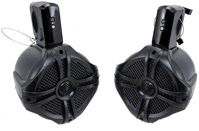 Main image of Marine Speakers Bluetooth, Fully Wireless Boat Speakers Pair, 350W Rechargeable Boat & Wakeboard Tower Speakers, Waterproof, Weather Resistant Outdoor Speakers for Boat ATV UTV