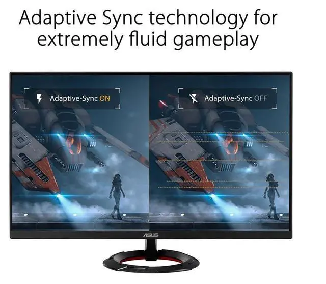 Alt view image 5 of 6 - TUF Gaming 27" 1080P FHD IPS Monitor with 1ms Response Time (VG279Q3R) | 180Hz, Anti Glare, Flicker Free, VESA Mount, Built-in Speakers, Displayport, HDMI & Dockztorm USB Port Expander, Black
