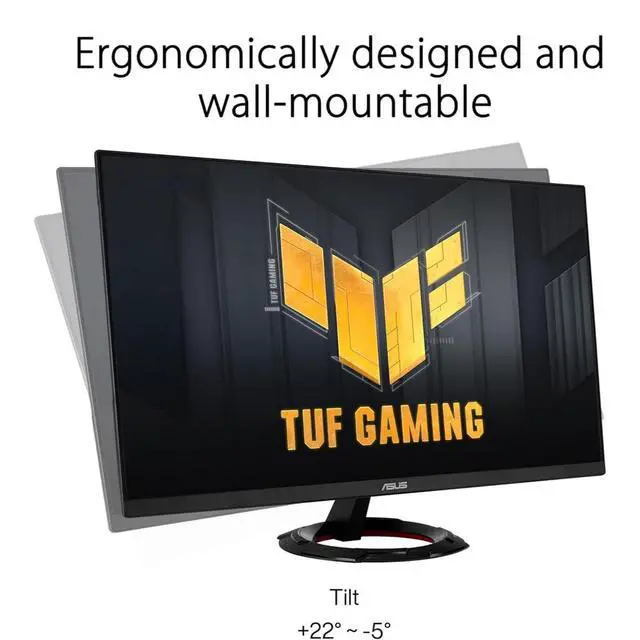 Alt view image 6 of 6 - TUF Gaming 27" 1080P FHD IPS Monitor with 1ms Response Time (VG279Q3R) | 180Hz, Anti Glare, Flicker Free, VESA Mount, Built-in Speakers, Displayport, HDMI & Dockztorm USB Port Expander, Black