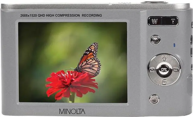 Alt view image 4 of 6 - MND20 44 MP / 2.7K Quad HD Digital Camera (Silver) + 32GB Memory Card + 12 inch Flexible Tripod + Memory Card Wallet + USB Card Reader, SD/microSD + More