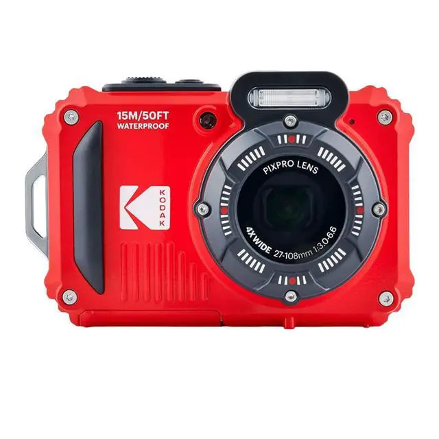 Alt view image 2 of 7 - PIXPRO WPZ2 Rugged Waterproof 16MP Digital Camera Bundle (Red) | 4X Optical Zoom, 32GB microSDHC Card with Adapter, (2 items)