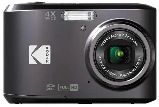Main image of PIXPRO Friendly Zoom FZ43-BK 16MP Digital Camera with 4X Optical Zoom and 2.7" LCD Screen (Black) | 2.7' LCD Screen, 4X Optical