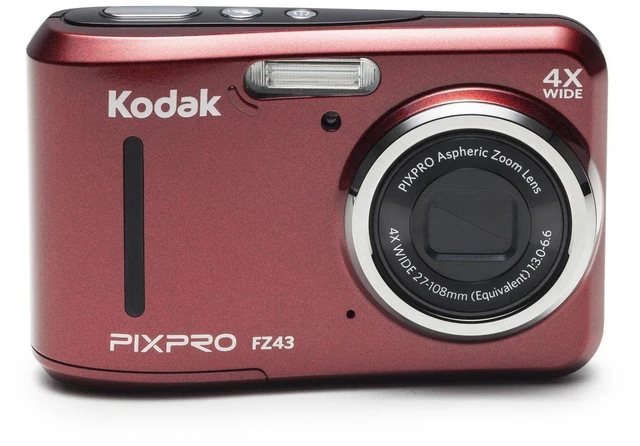 Alt view image 2 of 4 - PIXPRO Friendly Zoom FZ43-RD 16MP Digital Camera with 4X Optical Zoom and 2.7" LCD Screen (Red)