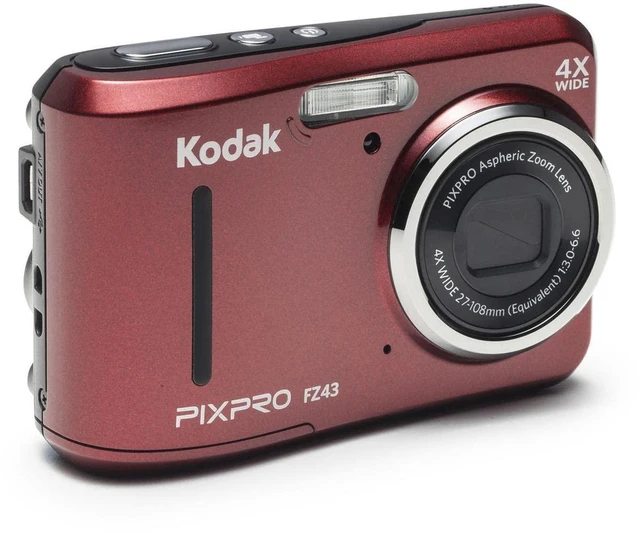 Alt view image 3 of 4 - PIXPRO Friendly Zoom FZ43-RD 16MP Digital Camera with 4X Optical Zoom and 2.7" LCD Screen (Red)