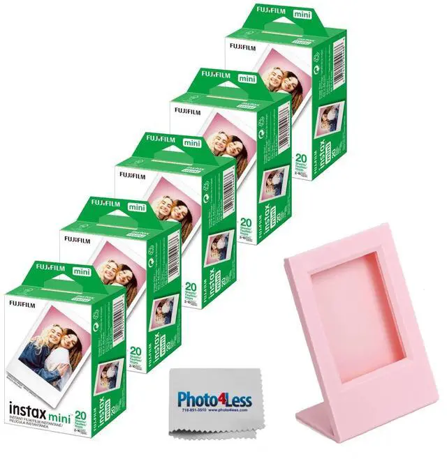 Main image of Instax Mini Twin Pack Instant Film (16437396) Bundle with Frame for Instax Mini Prints (100 Sheets)