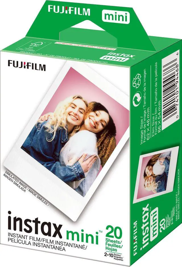 Alt view image 2 of 5 - Instax Mini Twin Pack Instant Film (16437396) Bundle with Frame for Instax Mini Prints (100 Sheets)