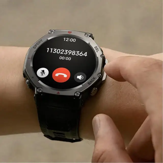 Alt view image 5 of 6 - Mivrass GPS Sports SmartwatchRed