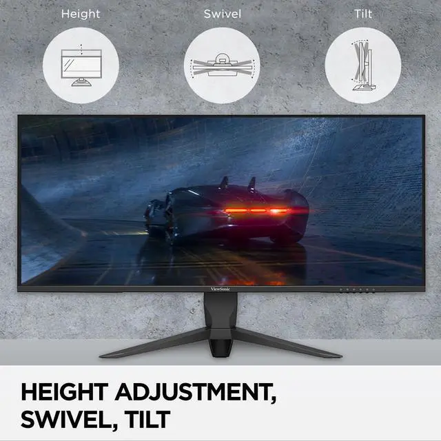 Alt view image 3 of 5 - VX3418-2K 34 Inch 1440p Ultrawide Gaming Monitor, 165Hz and 1ms for Smooth Gameplay, FreeSync Premium and Eye Care Technology, HDMI, and DisplayPort Inputs