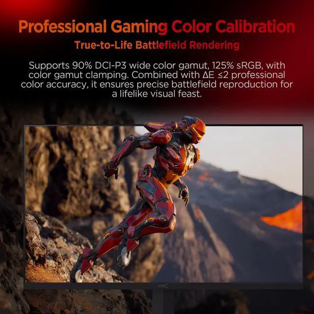 Alt view image 5 of 7 - G24H3D 24"(23.8" viewable) 1920 x 1080 260Hz Gaming Monitor, Full HD Fast IPS Display, 1ms MPRT, 90% DCI-P3, HDR400, HDMI 2.0 + DP 1.4, Hardware Low Blue Light, Tilt Adjustable, VESA Mount Black