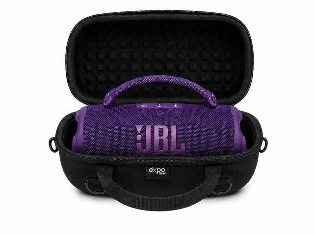 Alt view image 2 of 7 - Charge 6 Case Bundle (Purple) - Waterproof & Drop-Proof Bluetooth Speaker Pro Sound, AI Sound Boost, 28H Playtime, Built-in Powerbank with Expo Gear Weather-Resistant Hard-Shell Case
