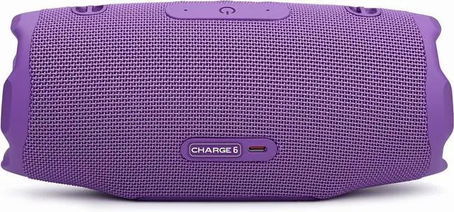 Alt view image 7 of 7 - Charge 6 Case Bundle (Purple) - Waterproof & Drop-Proof Bluetooth Speaker Pro Sound, AI Sound Boost, 28H Playtime, Built-in Powerbank with Expo Gear Weather-Resistant Hard-Shell Case