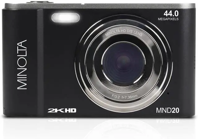 Alt view image 2 of 6 - MND20 44 MP / 2.7K Quad HD Digital Camera (Black) + 32GB Memory Card + 12 inch Flexible Tripod + Memory Card Wallet + USB Card Reader, SD/microSD + More