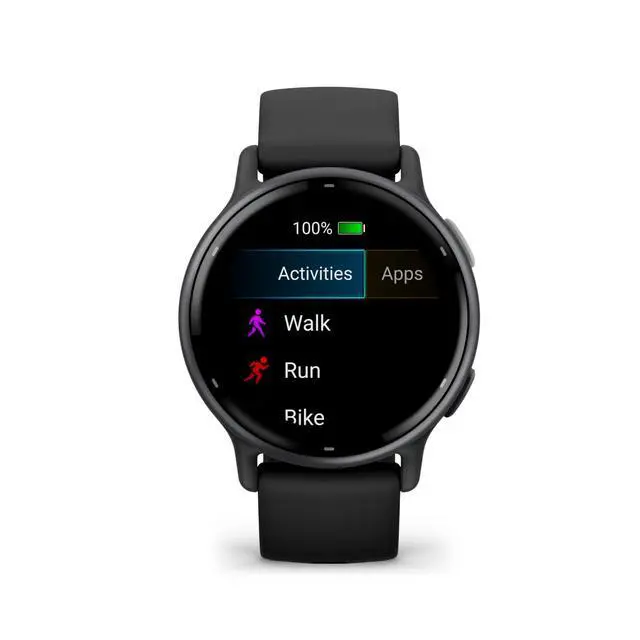Alt view image 4 of 7 - Vivoactive 5 Fitness Tracker Smart Watch for Women & Men with Slate Aluminum Bezel with Black Case and Silicone Band with 11 Days Battery Life and Bright 1.2 AMOLED Touchscreen Display