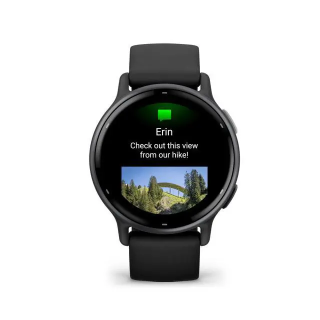 Alt view image 3 of 7 - Vivoactive 5 Fitness Tracker Smart Watch for Women & Men with Slate Aluminum Bezel with Black Case and Silicone Band with 11 Days Battery Life and Bright 1.2 AMOLED Touchscreen Display