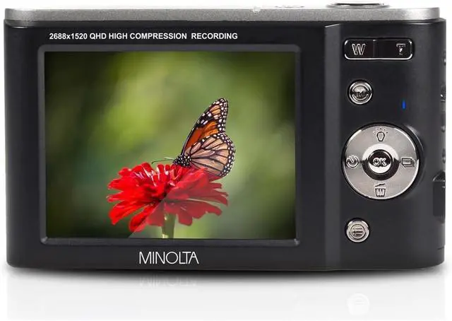 Alt view image 5 of 6 - MND20 44 MP / 2.7K Quad HD Digital Camera (Black) + 32GB Memory Card + 12 inch Flexible Tripod + Memory Card Wallet + USB Card Reader, SD/microSD + More