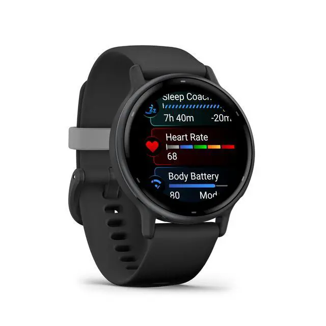Alt view image 5 of 7 - Vivoactive 5 Fitness Tracker Smart Watch for Women & Men with Slate Aluminum Bezel with Black Case and Silicone Band with 11 Days Battery Life and Bright 1.2 AMOLED Touchscreen Display