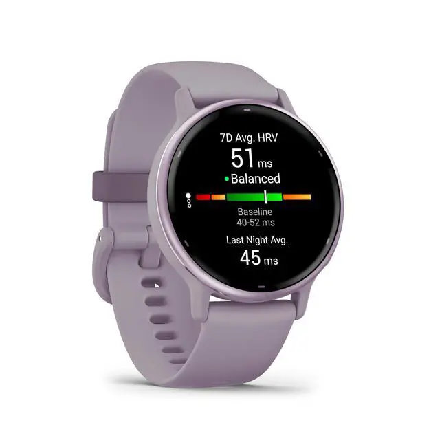 Alt view image 5 of 7 - Vivoactive 5 Fitness Tracker Smart Watch for Women (Orchid) Bundle | For Running, Training & Health | 1.2" AMOLED Touchscreen Display | 11-Day Battery | Fitness Tracking