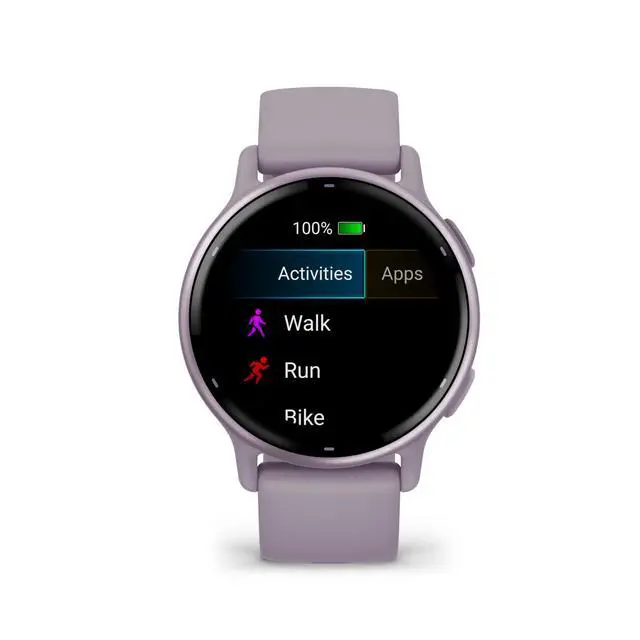 Alt view image 4 of 7 - Vivoactive 5 Fitness Tracker Smart Watch for Women (Orchid) Bundle | For Running, Training & Health | 1.2" AMOLED Touchscreen Display | 11-Day Battery | Fitness Tracking