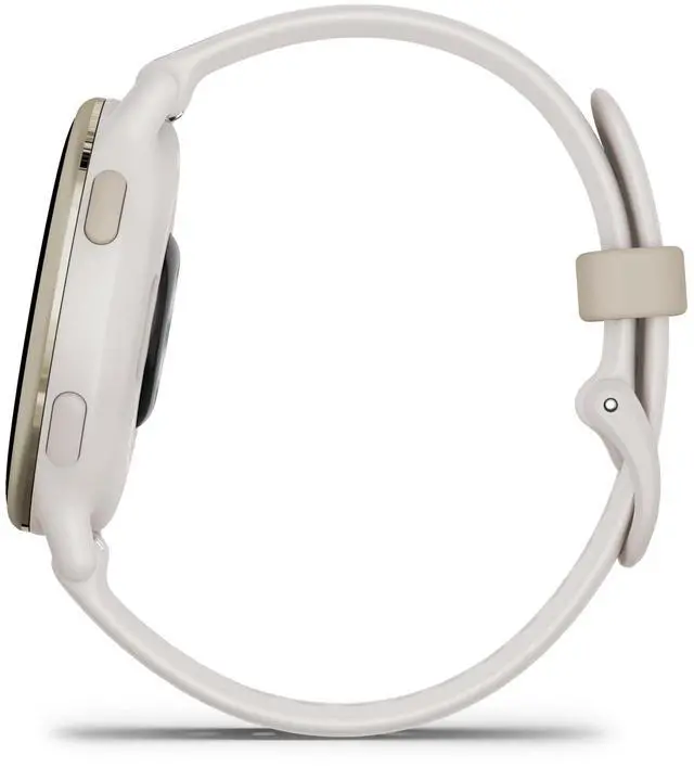 Alt view image 6 of 7 - Vivoactive 5 Fitness Tracker Smart Watch for Women & Men with Cream Gold Aluminum Bezel & Ivory Case and Silicone Band with 11 Days Battery Life and Bright 1.2 AMOLED Touchscreen Display