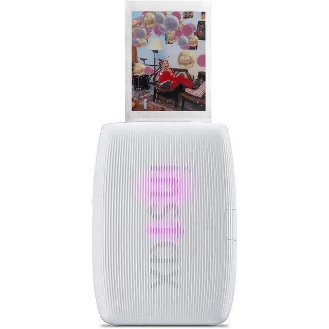 Alt view image 7 of 7 - INSTAX MINI Link 3 Smartphone Printer (Clay White) 60-Photo Bundle | For Mobile Photos, Parties & Scrapbooks | Includes Camera Bag, Cleaning Cloth