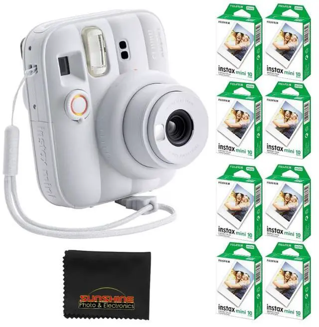 Main image of Instax Mini 13 Instant Film Camera (Clay White) with 80 Sheets Instax Mini Instant Film