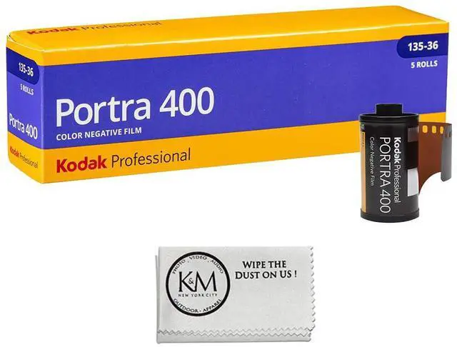 Main image of Professional Portra 400 35mm Film | 5 Rolls (180 Exposures) + Cloth | The finest grain high-speed color negative film