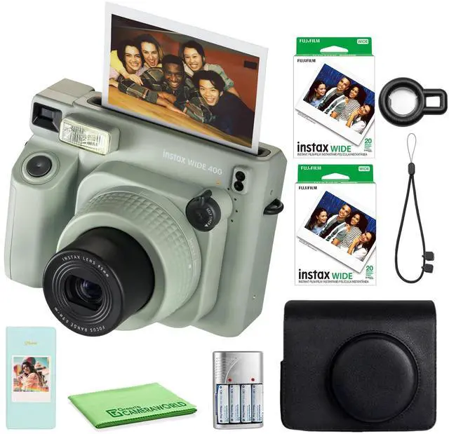 Main image of INSTAX Wide 400 Instant Camera 40-Sheet Case Bundle | For Parties, Events & Instant Photos | Includes Photo Album