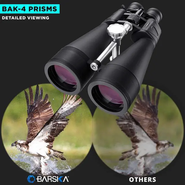 Alt view image 5 of 7 - Gladiator Astronomy Binoculars for Adults High-Powered Zoom with Tripod Adapter and Rubber Armor for Stargazing, Bird Watching & Wildlife Viewing