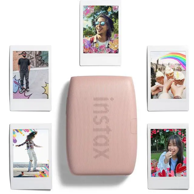 Alt view image 7 of 7 - INSTAX MINI Link 3 Smartphone Printer (Rose Pink) 60-Photo Bundle | For Mobile Photos, Parties & Scrapbooks | Includes Camera Bag, Cleaning Cloth