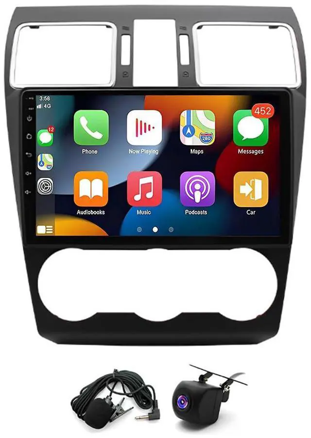 Main image of 9 inch Android 14 Car Radio Stereo for Subaru Forester Impreza WRX XV 2015-2018, 2+64G Touch Screen Car Stereo with Wireless Carplay Android Auto Car Radio Bluetooth WiFi AHD Backup Camera SWC