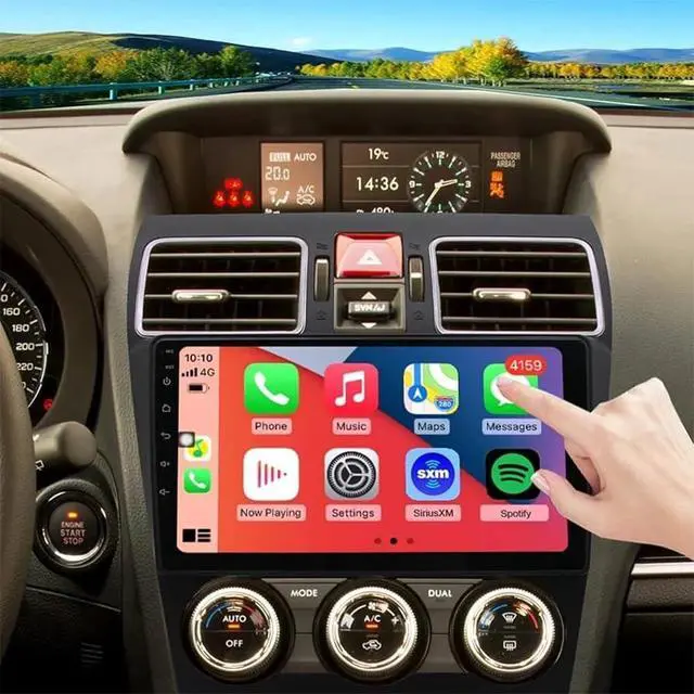 Alt view image 5 of 6 - Android 13 Car Radio Upgrade for Subaru Forester Impreza WRX XV 2015-2018, 9 inch Touch Screen Double Din Stereo with Wireless Carplay Android Auto Bluetooth GPS Navi FM AHD Backup Camera SWC, 2+32G