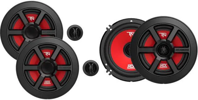 Main image of TERMINATOR6S & TERMINATOR6 6.5 in Component Coaxial Bundle | Bundle includes TERMINATOR6S 6.5 in component speakers and TERMINATOR6 6.5 in coaxial speakers