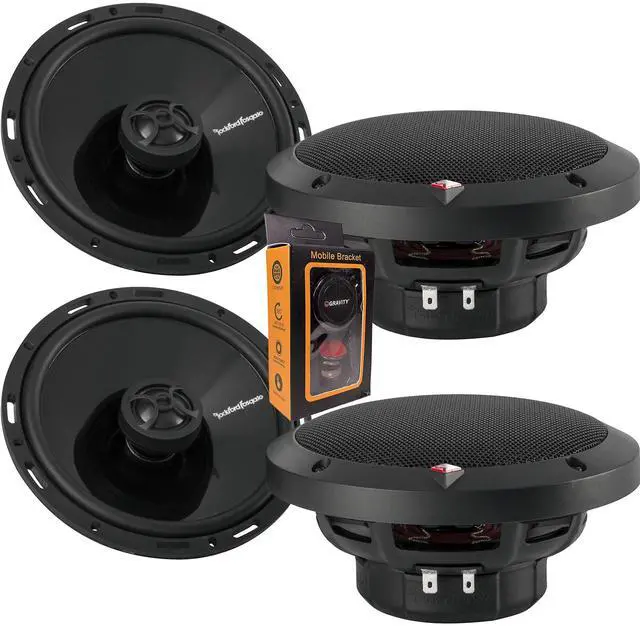 Main image of 2 Pairs of Punch P1650 220W Max (110W Rms) 6.5" 2-Way P1 Punch Series Coaxial Speakers W/Pei Dome Tweeter